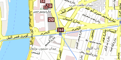 Stadtplan Tahrir-Platz Kairo